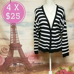 Eight Eight Eight striped knitted cardigan